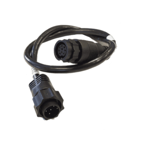 lowrance 9-pin black transducer to 7-pin blue adapter marine nav accessories