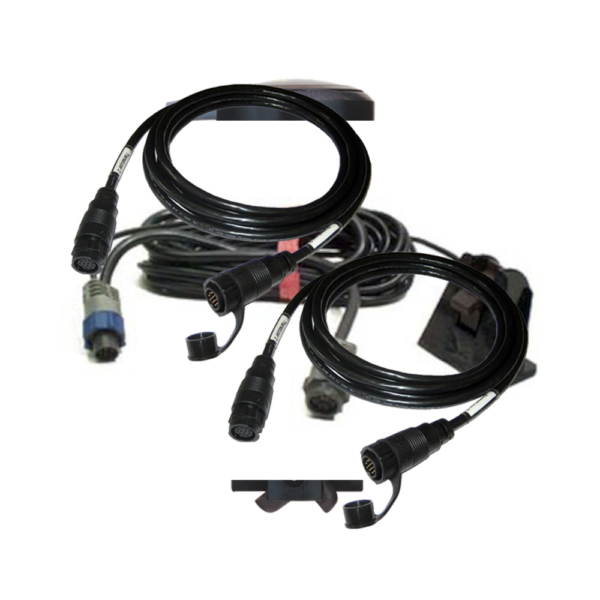 lowrance dual 10ft transducer extension cable 12pin marine nav accessories