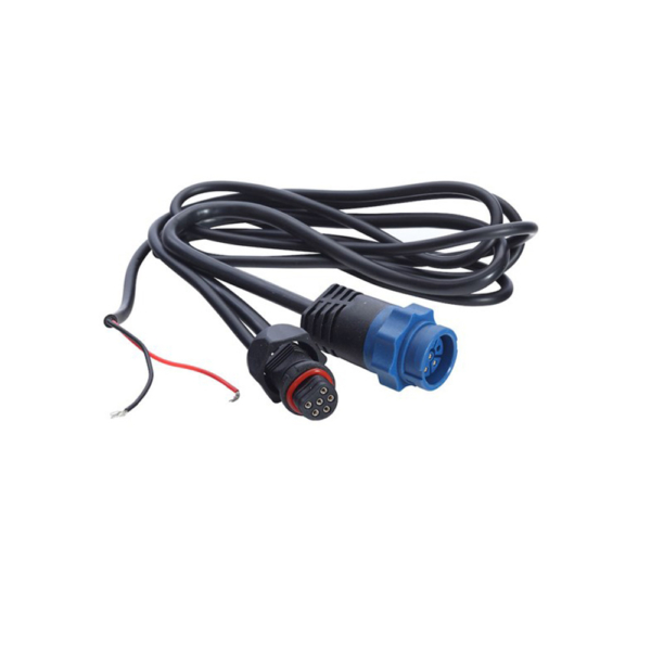lowrance transducer adaptor cable blue plug to uni-plug marine nav accessories