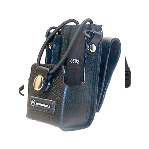 motorola hard leather case with swivel belt loop pmln4471 lmr accessories